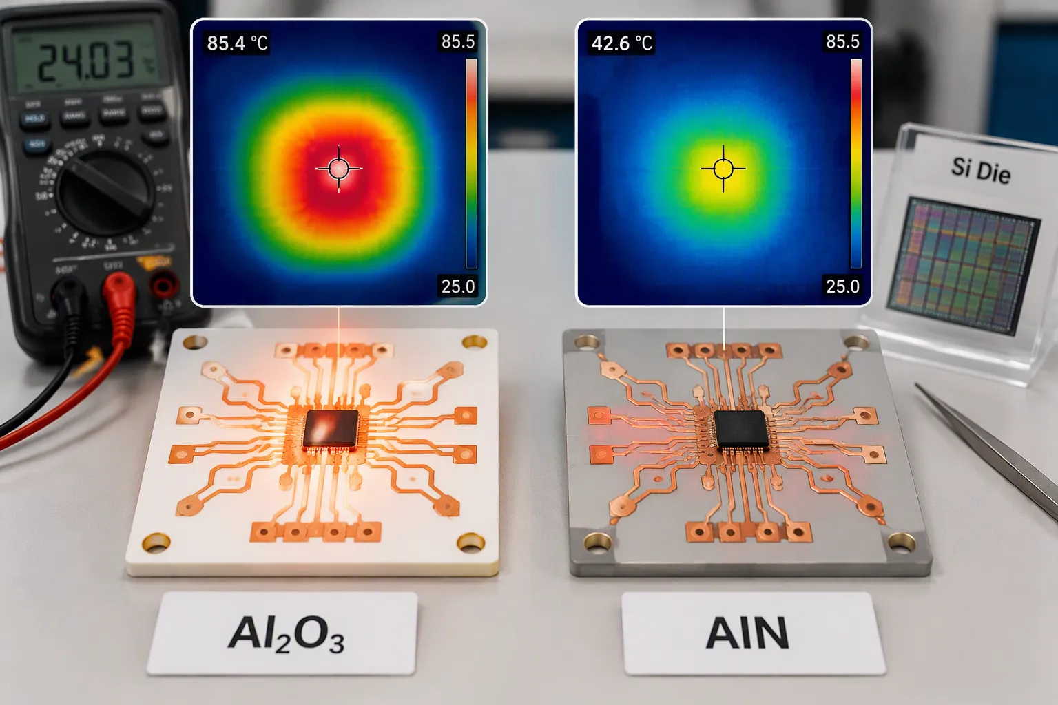 Alumina vs. Aluminum Nitride Ceramic PCBs Compared